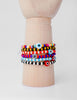 7" glass beaded bracelet - was thinking about Pippi Longstocking‘s legs on this one!