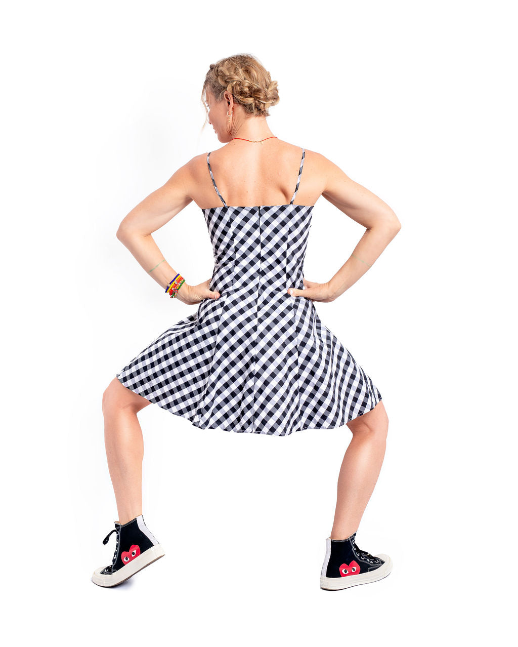 Gingham Skater Dress - The Skater Dress is full of tricks — a silhouette fit for cocktail parties, enough length to keep you covered when you’re catching air, and pockets. It’s fun to twirl in, too. What more does a skater girl (or skater girl at heart) need?