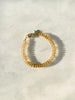 Faceted Champagne Quartz 7” Bracelet - Gold Fill clasp strung on coated gold wire.   Accented with Chrysoprase