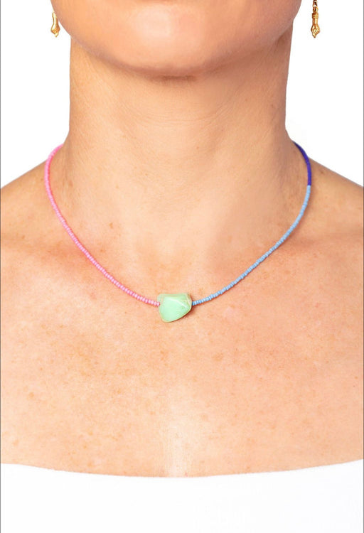 Amazonite crystal necklace handmade