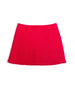 red linen skirt
