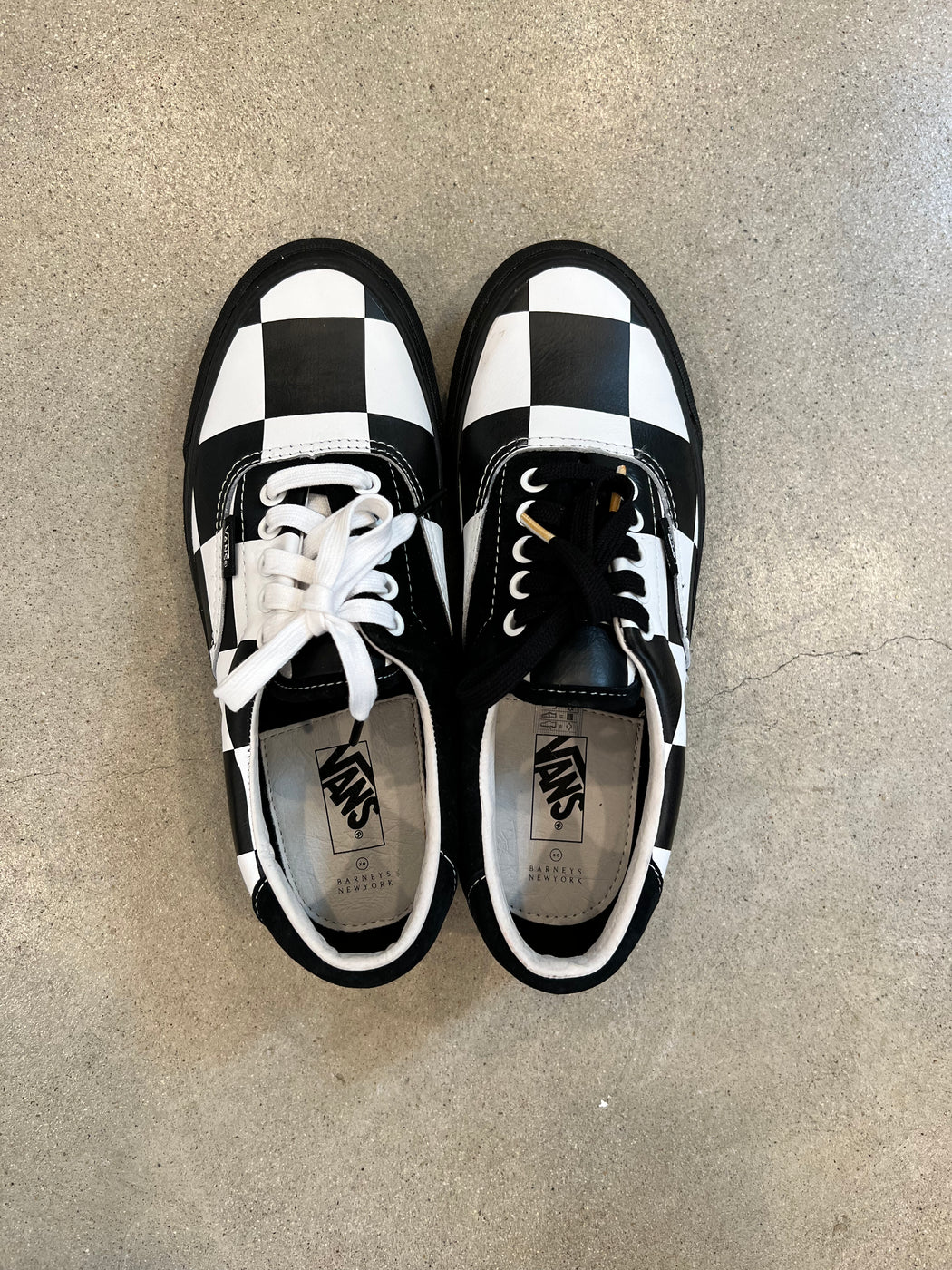 New -Rare Barney’s B&W Check Vans Size 7 Mens, Womens 8.5. PUNKWASP By Carrie Marill