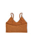 Be one with the sun. This glowing sienna crop top is made with soft, ribbed cotton for your comfort. Spaghetti straps and a not-too-tight fit make it feel like you’re wearing nothing — perfect for hot days (and nights) when clothes feel like a burden. Pair it with the Under the Tucson Sun Flowy Short and let your natural glow shine through. 